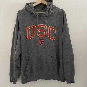 Vintage USC Trojans Hoodie Gray XL Embroidered Sweatshirt *READ* Unisex Adults